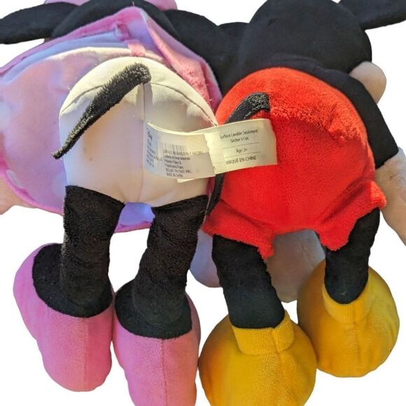 Disney Parks Mickey Mouse & Minnie Mouse 16" Plush Dolls - Picture 9 of 16